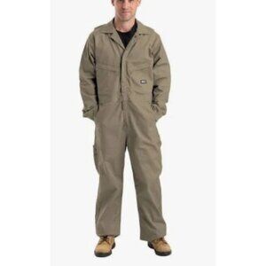 Berne Flame-Resistant Unlined Coveralls Size 40 R HRC-2 Men"s NWT Khaki Welder